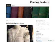 Tablet Screenshot of cloningcouture.com